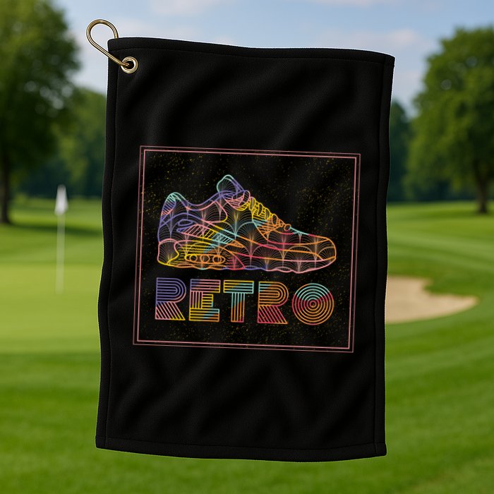 Retro Shoe Golf Towel