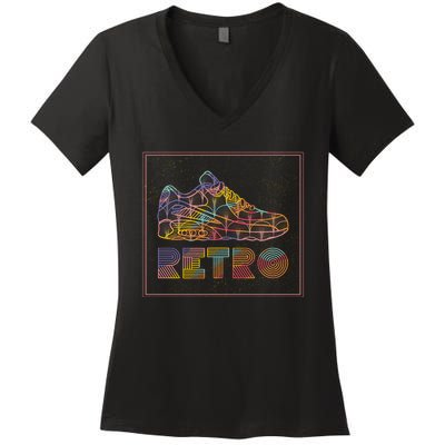 Retro Shoe Women's V-Neck T-Shirt