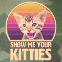 Retro Show Me Your Kitties Funny Meme Legacy Tie Dye Trucker Hat