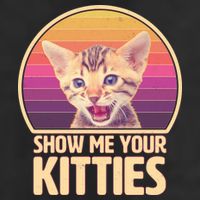 Retro Show Me Your Kitties Funny Meme Adult Drive Performance Visor