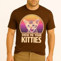 Retro Show Me Your Kitties Funny Meme Cooling Performance Crew T-Shirt