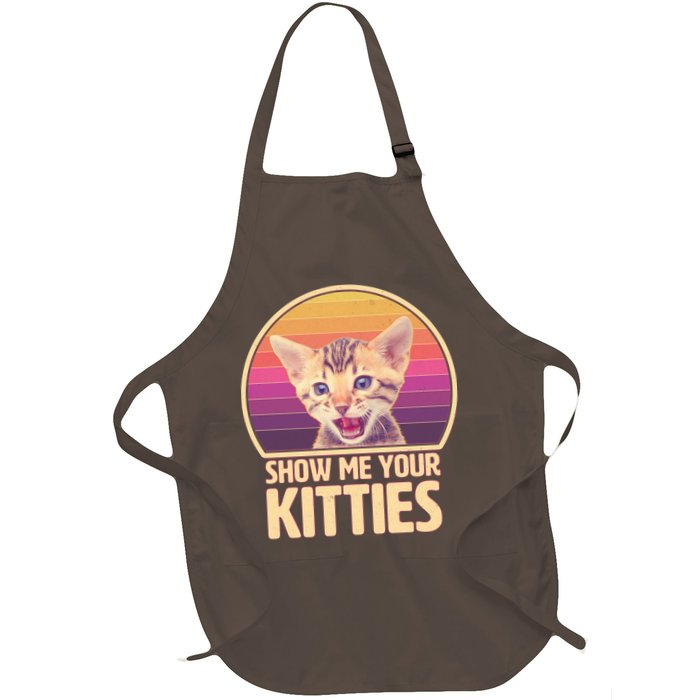 Retro Show Me Your Kitties Funny Meme Apron