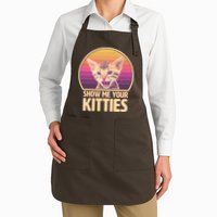 Retro Show Me Your Kitties Funny Meme Apron