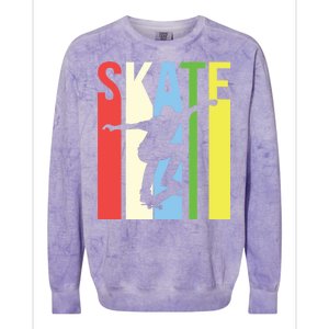 Retro Skate Logo Colorblast Crewneck Sweatshirt