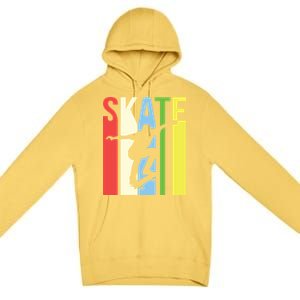 Retro Skate Logo Premium Pullover Hoodie