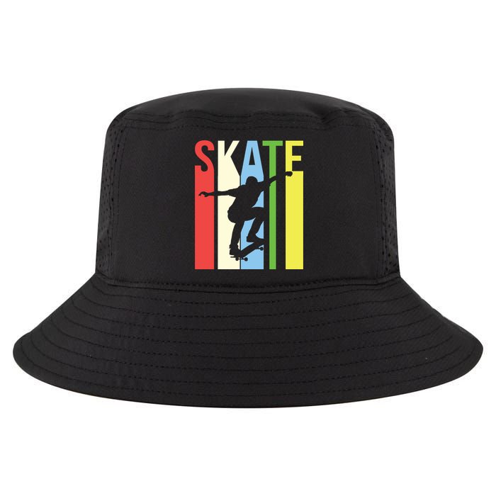 Retro Skate Logo Cool Comfort Performance Bucket Hat