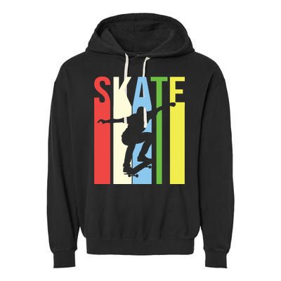 Retro Skate Logo Garment-Dyed Fleece Hoodie