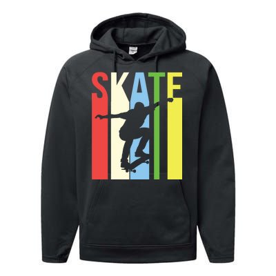 Retro Skate Logo Performance Fleece Hoodie