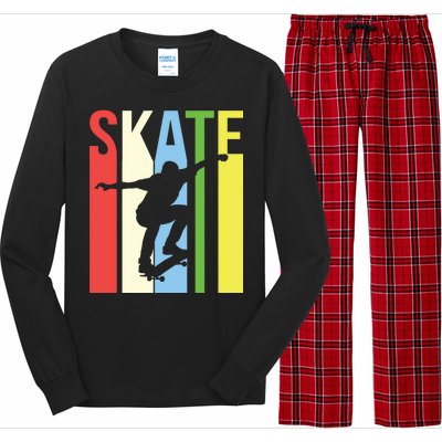 Retro Skate Logo Long Sleeve Pajama Set