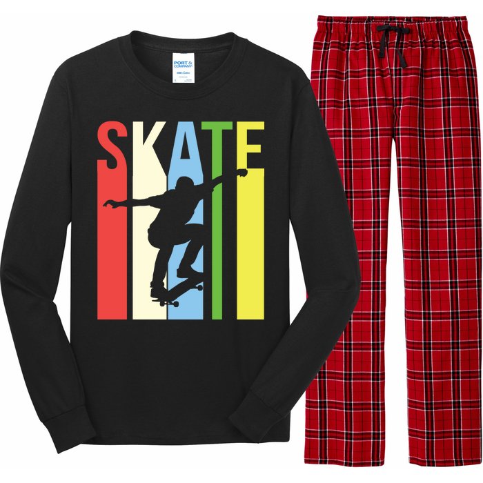 Retro Skate Logo Long Sleeve Pajama Set