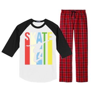 Retro Skate Logo Raglan Sleeve Pajama Set