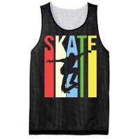 Retro Skate Logo Mesh Reversible Basketball Jersey Tank