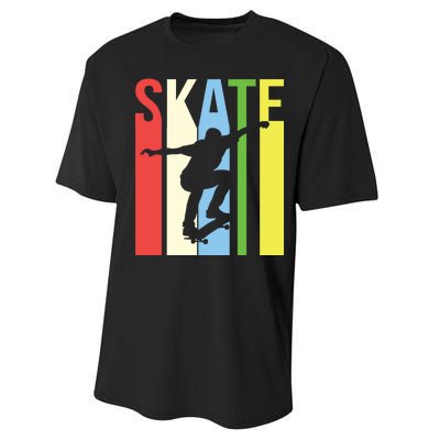 Retro Skate Logo Performance Sprint T-Shirt