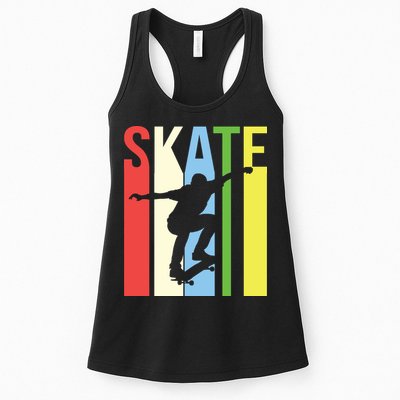 Retro Skate Logo Womens Tank Top