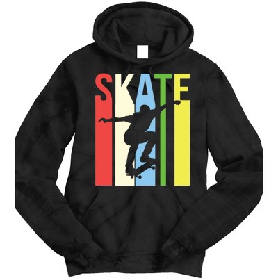 Retro Skate Logo Tie Dye Hoodie