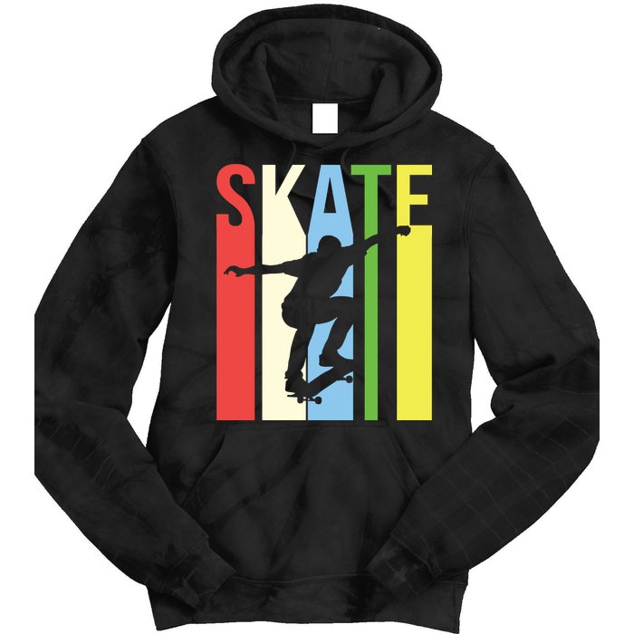 Retro Skate Logo Tie Dye Hoodie