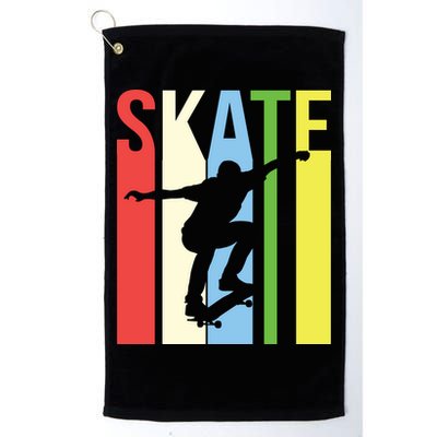 Retro Skate Logo Golf Towel