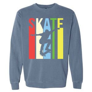 Retro Skate Logo Garment-Dyed Sweatshirt