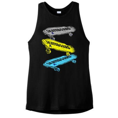 Retro Skateboards Ladies PosiCharge Tri-Blend Wicking Tank