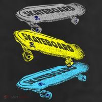 Retro Skateboards 11oz C Handle Ceramic Mug