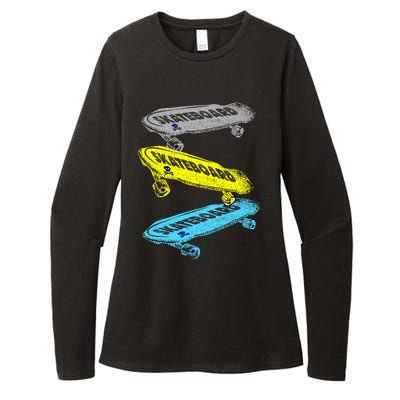 Retro Skateboards Womens CVC Long Sleeve Shirt