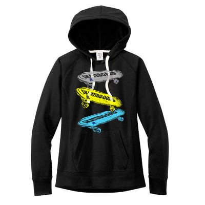 Retro Skateboards Women's Fleece Hoodie