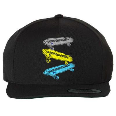 Retro Skateboards Wool Snapback Cap