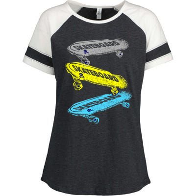 Retro Skateboards Enza Ladies Jersey Colorblock Tee