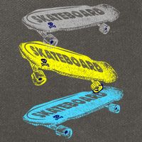 Retro Skateboards Cotton Canvas Backpack