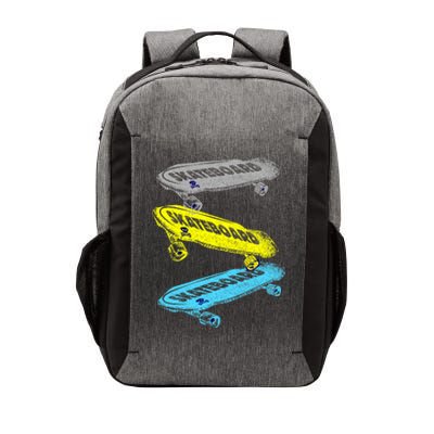 Retro Skateboards Vector Backpack