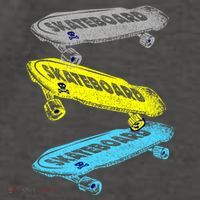 Retro Skateboards Vector Backpack
