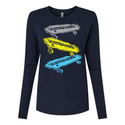 Retro Skateboards Womens Cotton Relaxed Long Sleeve T-Shirt