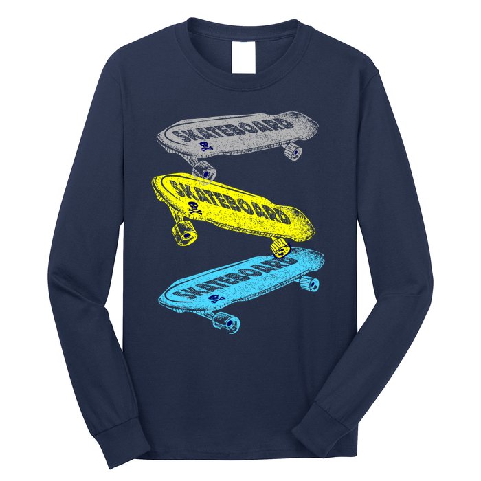 Retro Skateboards Long Sleeve Shirt