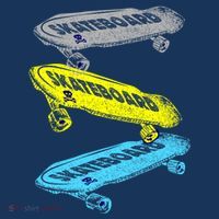 Retro Skateboards Button