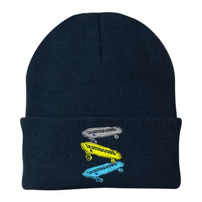 Retro Skateboards Knit Cap Winter Beanie