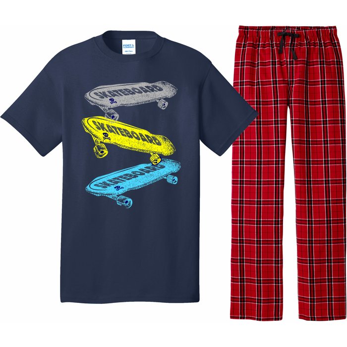 Retro Skateboards Pajama Set