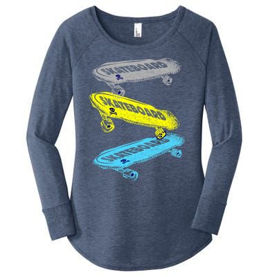 Retro Skateboards Women's Perfect Tri Tunic Long Sleeve Shirt