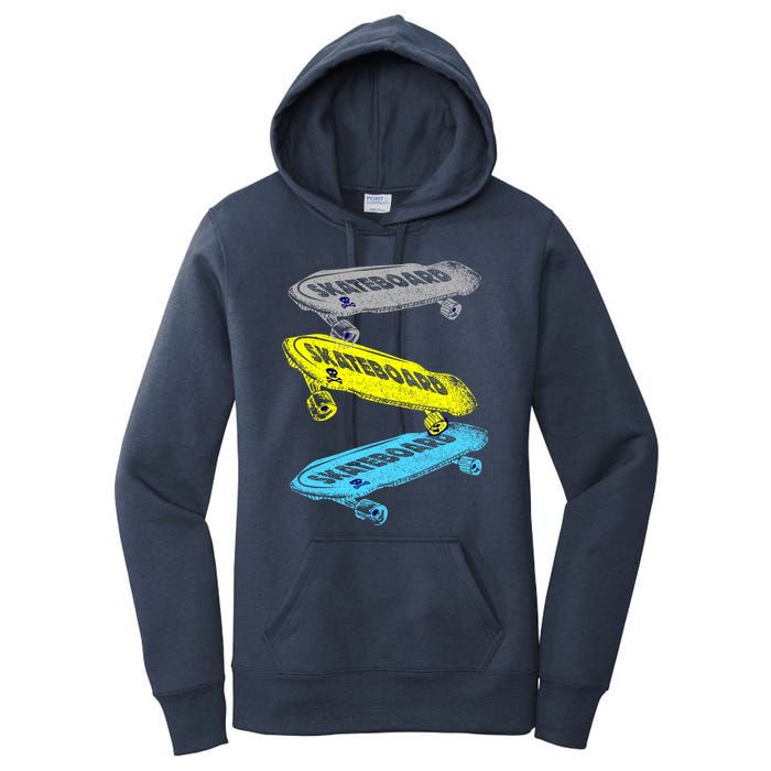 Retro Skateboards Women's Pullover Hoodie