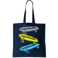 Retro Skateboards Tote Bag