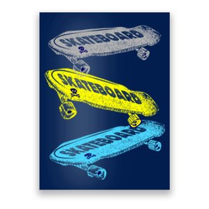 Retro Skateboards Poster