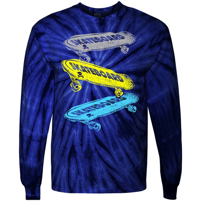 Retro Skateboards Tie-Dye Long Sleeve Shirt