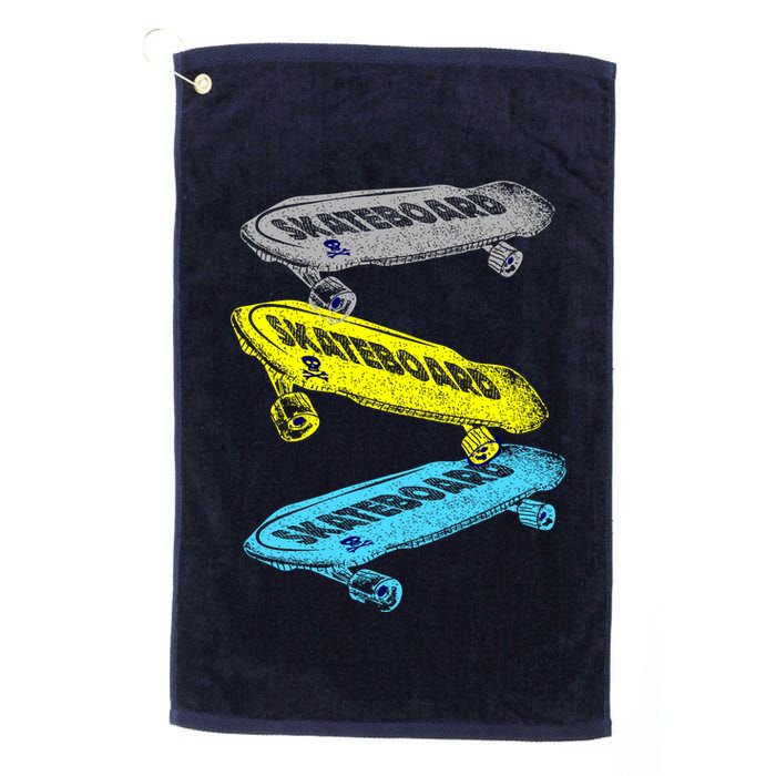Retro Skateboards Golf Towel