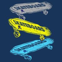 Retro Skateboards Golf Towel