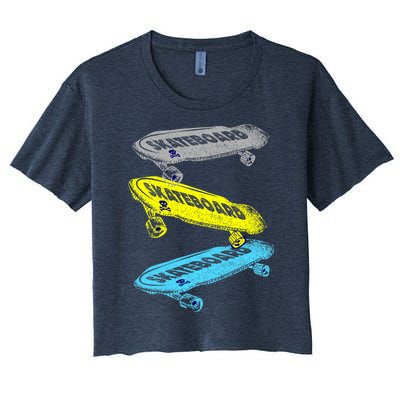 Retro Skateboards Women's Crop Top Tee