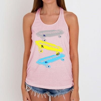 Retro Skateboards Women's Knotted Racerback Tank