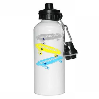 Retro Skateboards Aluminum Water Bottle