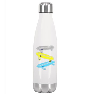 Retro Skateboards Stainless Steel Insulated Water Bottle