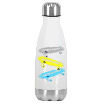 Retro Skateboards Stainless Steel Insulated Water Bottle