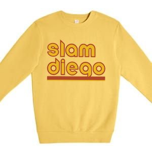 Retro Slam Diego Baseball San Fan Premium Crewneck Sweatshirt