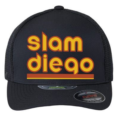 Retro Slam Diego Baseball San Fan Flexfit Unipanel Trucker Cap